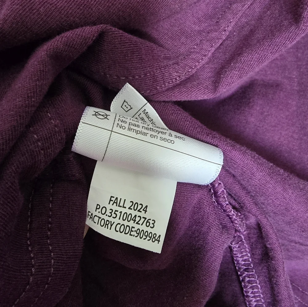 Carhartt Womens Tencel Eggplant Long Sleeve Pocket Shirt - Picture 5 of 5